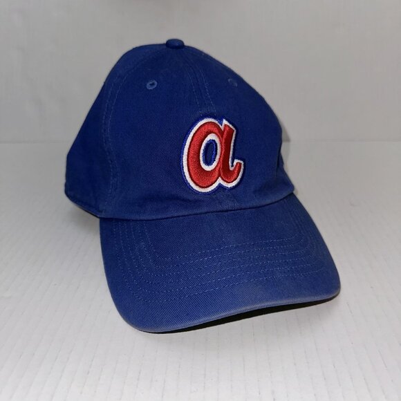 Atlanta Braves Hat Cap Fitted Mens XX-Large Blue MLB Baseball Cooperstown Coll - Picture 2 of 13